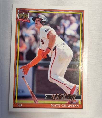 2026 Topps Series 1 1991 Topps #T91-80 Matt Chapman — front