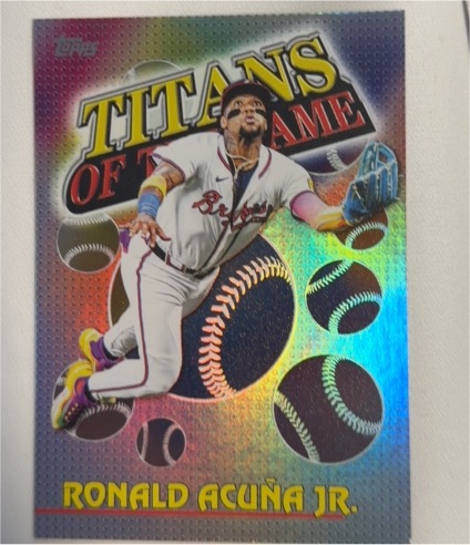2026 Topps Series 1 #TOG-7 Ronald Acuña Jr. Titans of the Game — front