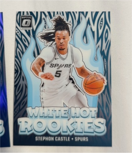 2024-25 Donruss Optic #6 Stephon Castle White Hot Rookies — front