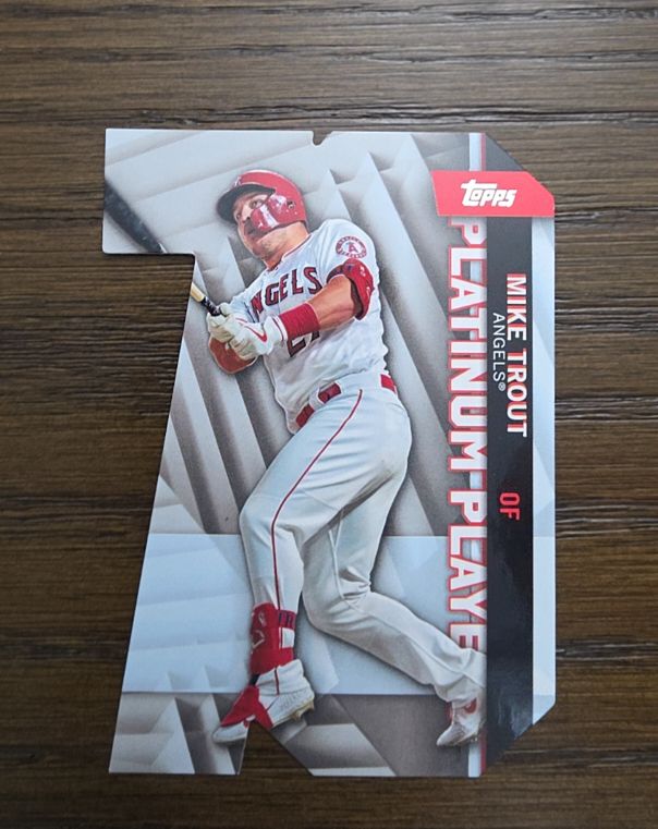 2021 Topps Platinum Players Die-Cut #PDC-1 Mike Trout — front