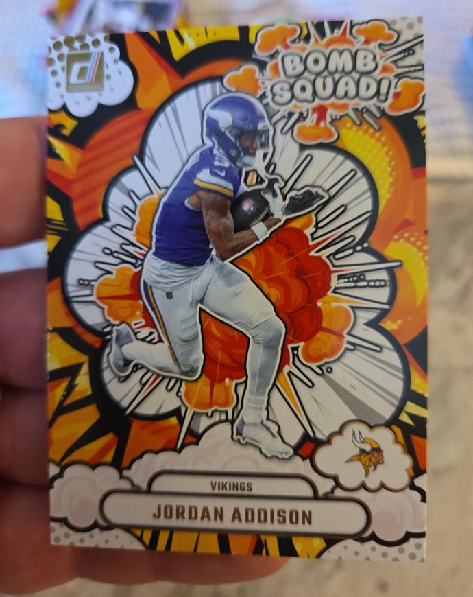 2025 Panini Donruss Bomb Squad #BS-JAN Jordan Addison — front