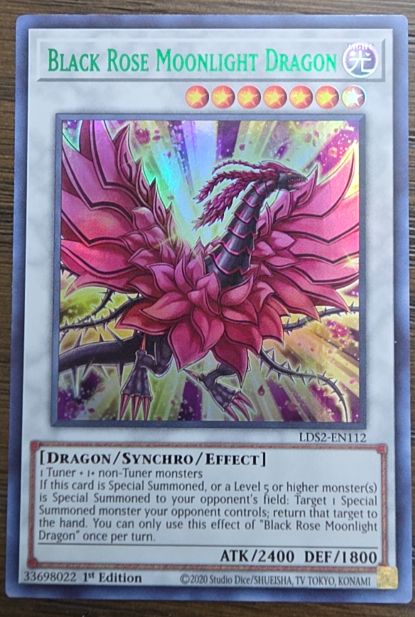 2020 Yu-Gi-Oh! LDS2-EN112 Black Rose Moonlight Dragon — front