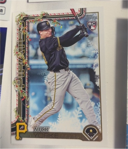 2025 Topps Holiday #H115 Nick Yorke — front
