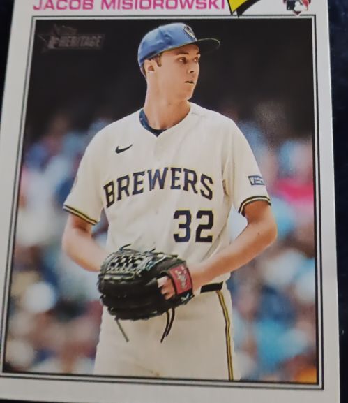 2026 Topps Heritage #144 Jacob Misiorowski — front
