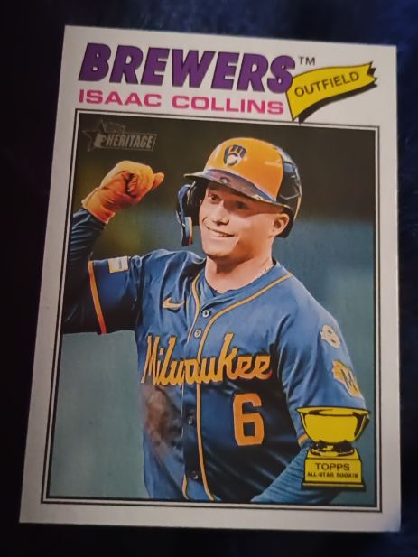 2026 Topps Heritage #102 Isaac Collins — front