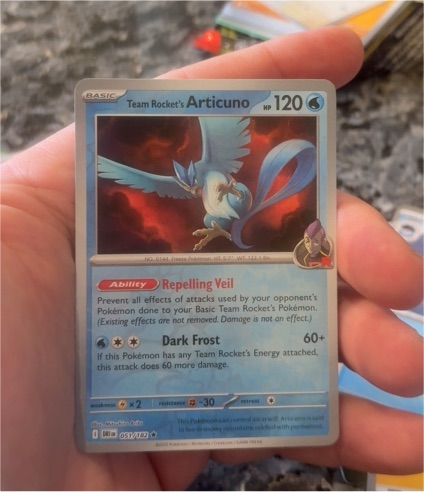 2022 Pokémon SV10: Destined Rivals #051 Team Rocket's Articuno — front