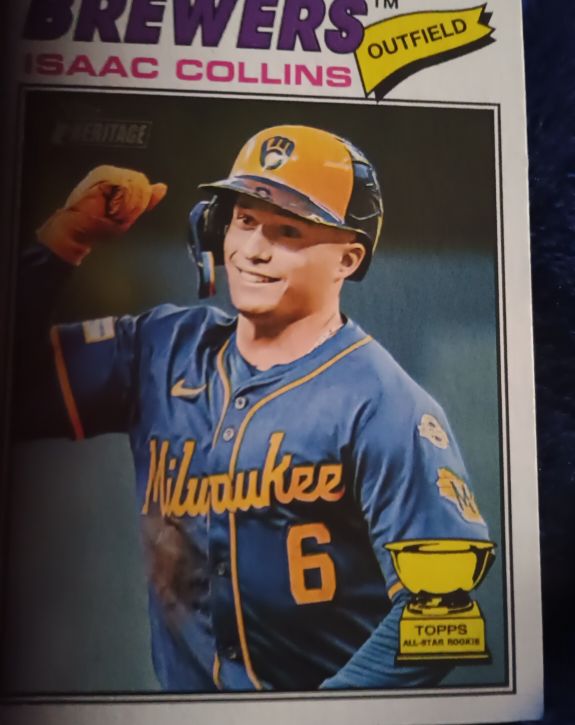 2026 Topps Heritage #102 Isaac Collins — front