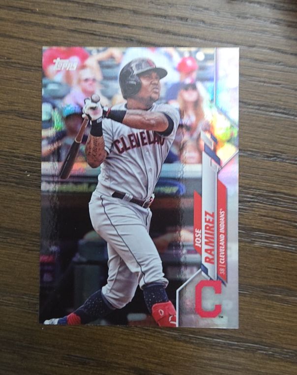 2020 Topps #374 Jose Ramirez Cleveland Indians — front