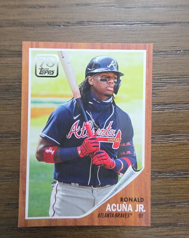 2021 Topps Series 1 70 Years of Topps #70YT-12 Ronald Acuña Jr. — front
