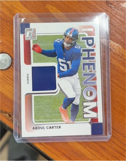 2025 Donruss Rookie Phenom Jerseys #RPJ-ACR Abdul Carter — front
