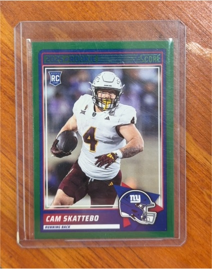 2025 Panini Score #1 Cam Skattebo — front