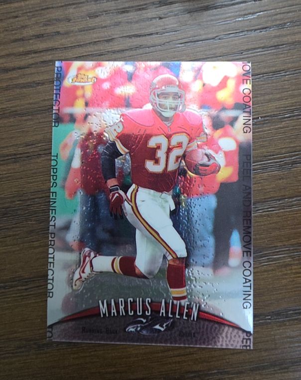 1998 Topps Finest #74 Marcus Allen — front