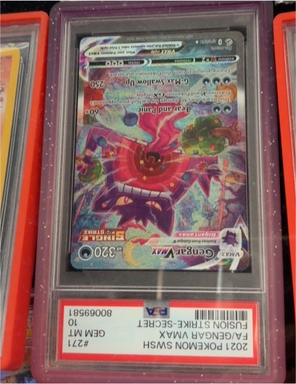 2021 Pokémon SWSH Fusion Strike #271 Gengar VMAX — front