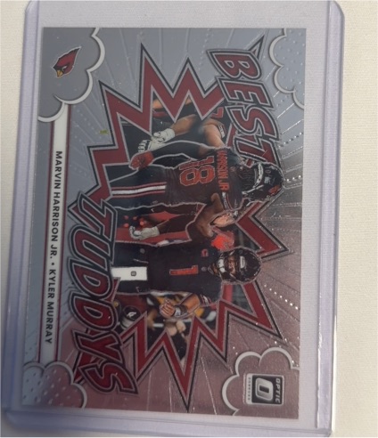 2025 Panini Donruss Optic #18 Marvin Harrison Jr./Kyler Murray Best Tuddys — front