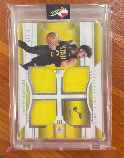 2023 Panini National Treasures #RTM-KYG Keyonte George — front