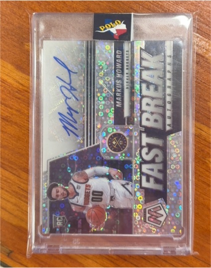 2020 Panini Mosaic #FB-MHW Markus Howard Fast Break Autograph Rookie Card — front