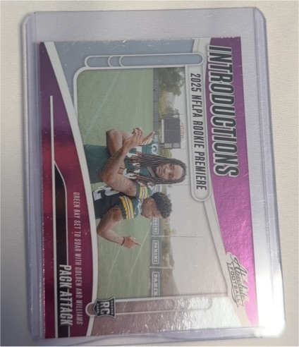 2025 Panini Absolute #I-SWS Pack Attack Introductions Matthew Golden Savion Williams — front