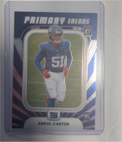 2025 Panini Donruss Optic #12 Abdul Carter Rookie Primary Colors — front