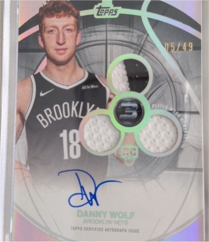 2025-26 Topps 3 #3 Danny Wolf — front