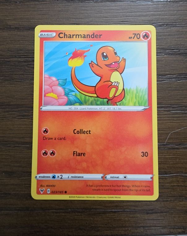2020 Pokémon SWSH04: Vivid Voltage #023 Charmander — front