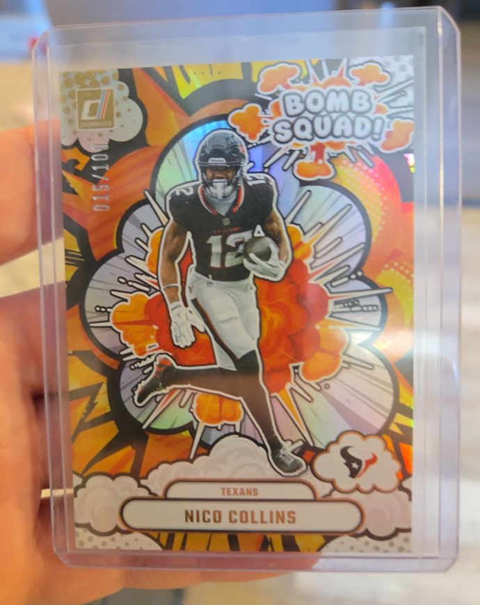 2025 Donruss Bomb Squad #BS-NCS Nico Collins — front