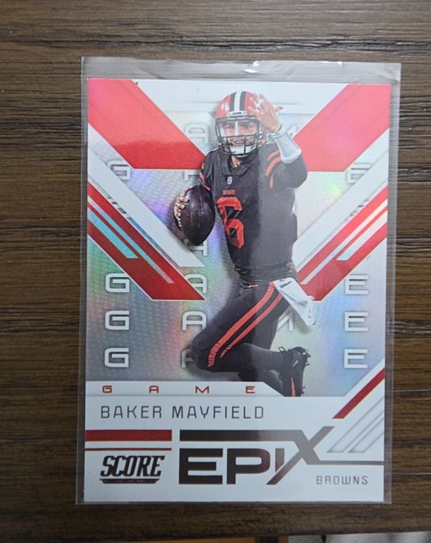 2019 Panini Score Epix Game #EG-10 Baker Mayfield — front