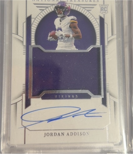 2023 Panini National Treasures #RC Jordan Addison — front