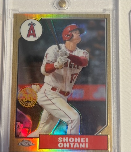 2022 Topps Chrome 1987 Topps Baseball #87BC-2 Shohei Ohtani — front