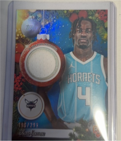 2025-26 Topps Holiday #PR-SJ Sion James — front