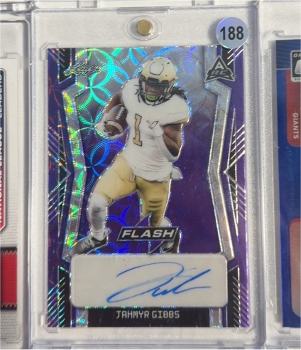 2022 Leaf Flash #188 Jahmyr Gibbs — front