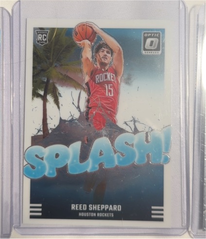 2024-25 Donruss Optic #13 Reed Sheppard Splash! — front