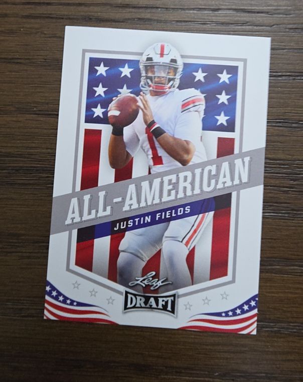2021 Leaf Draft #49 Justin Fields — front