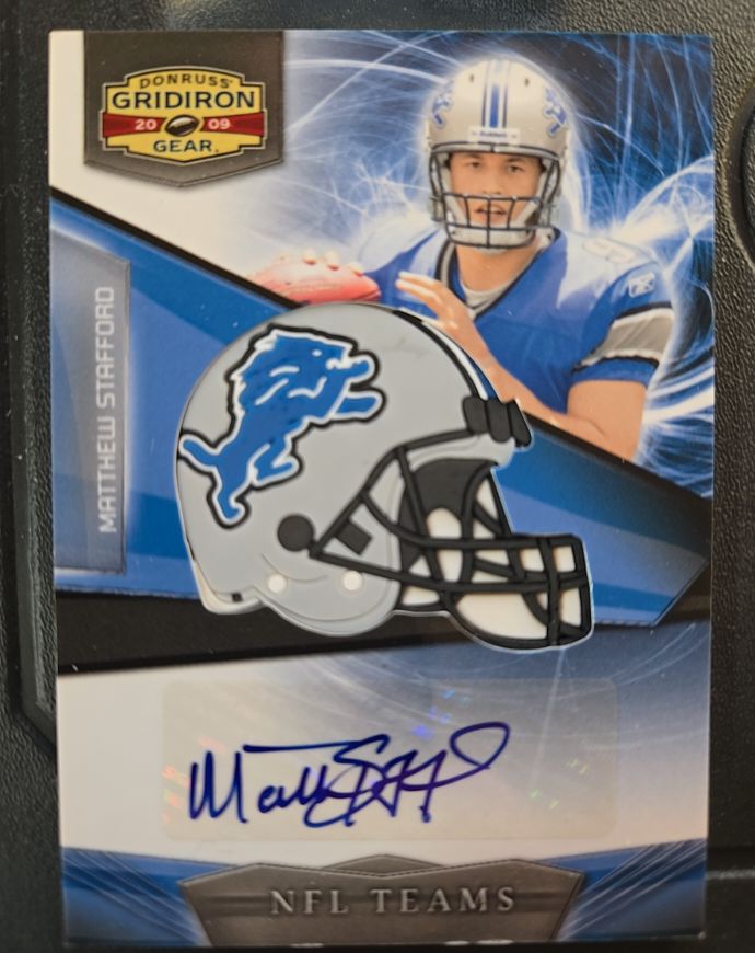 2009 Donruss Gridiron Gear Matthew Stafford NFL Teams — front