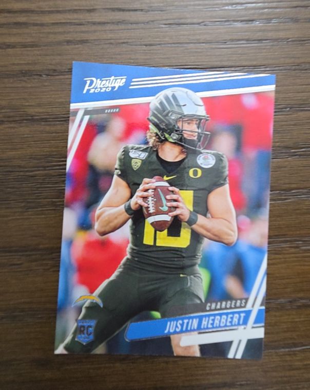 2020 Panini Prestige #266 Justin Herbert — front