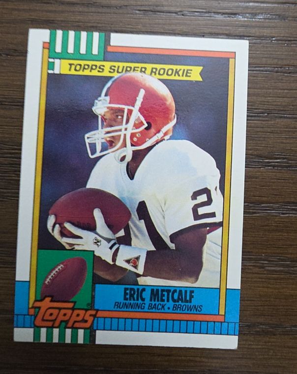 1990 Topps #157 Eric Metcalf — front