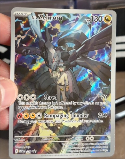 2023 Pokémon #031 N's Zekrom Ascended Heroes Black Star Promo — front