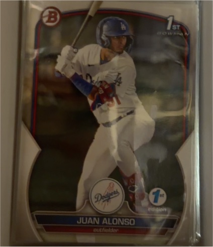 2023 Bowman Chrome #BCP-137 Juan Alonso — front