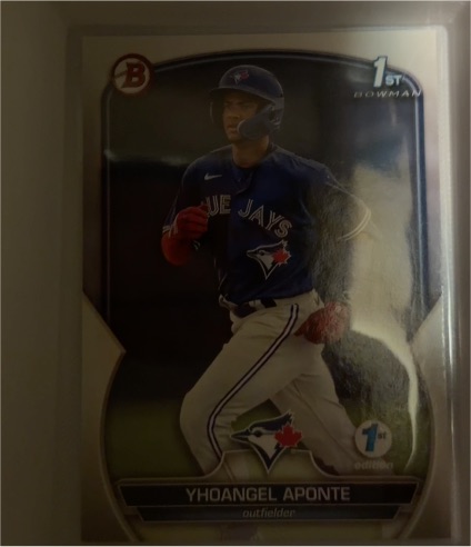 2023 Bowman Chrome #BCP-110 Yhoangel Aponte — front