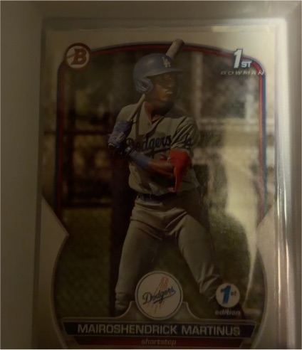 2023 Bowman Prospects #BP-55 Mairoshendrick Martinus — front