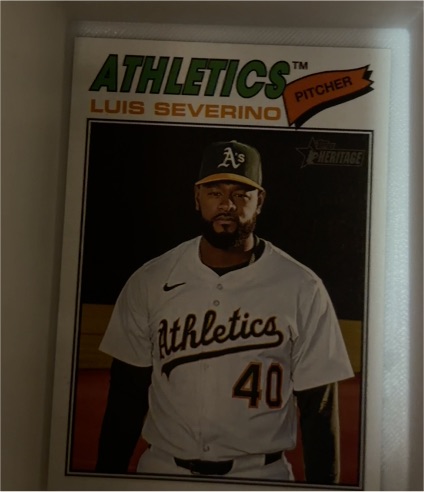 2026 Topps Heritage #206 Luis Severino — front