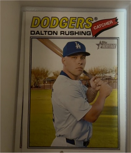 2026 Topps Heritage #246 Dalton Rushing — front