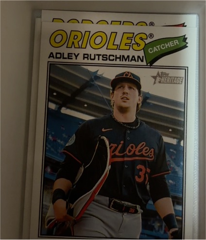 2026 Topps Heritage #180 Adley Rutschman Baltimore Orioles — front