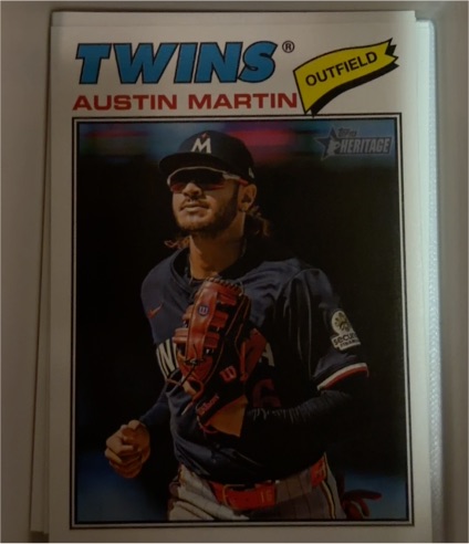 2026 Topps Heritage #44 Austin Martin — front