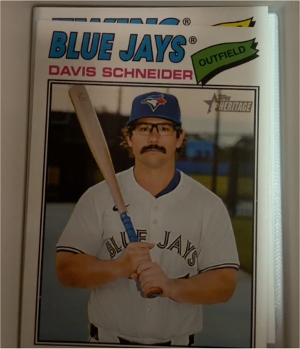 2026 Topps Heritage #224 Davis Schneider — front