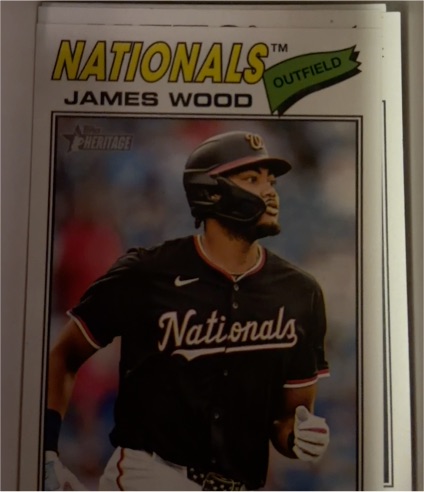 2026 Topps Heritage #295 James Wood — front