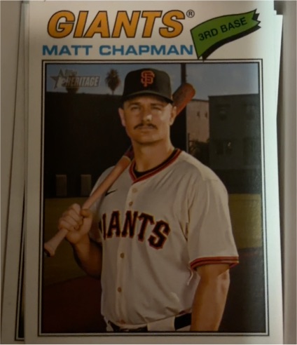 2026 Topps Heritage #114 Matt Chapman — front