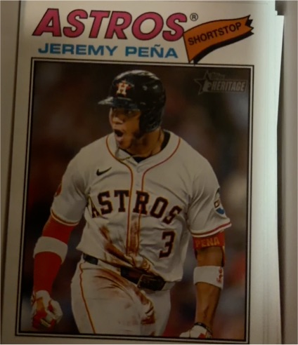 2026 Topps Heritage #283 Jeremy Peña — front