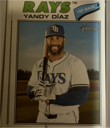 2026 Topps Heritage #47 Yandy Díaz — front