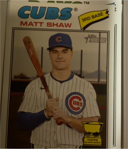 2026 Topps Heritage #299 Matt Shaw — front
