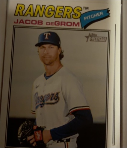 2026 Topps Heritage #98 Jacob deGrom — front